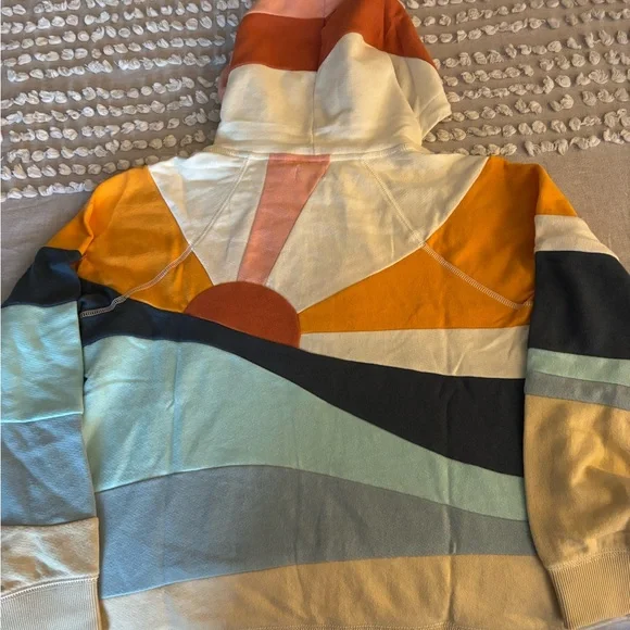 Faherty Colorblock Hoodie in Pastel and Bold Hues - Picture 2 of 3